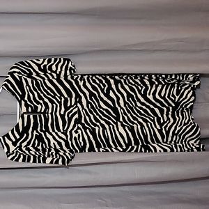 Zebra-print dress